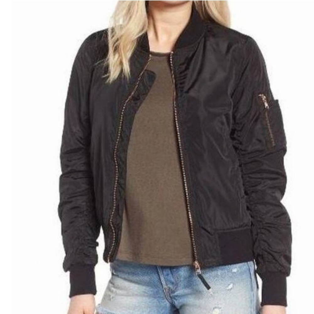 Army Green Side Zip Bomber by STEVE MADDEN
